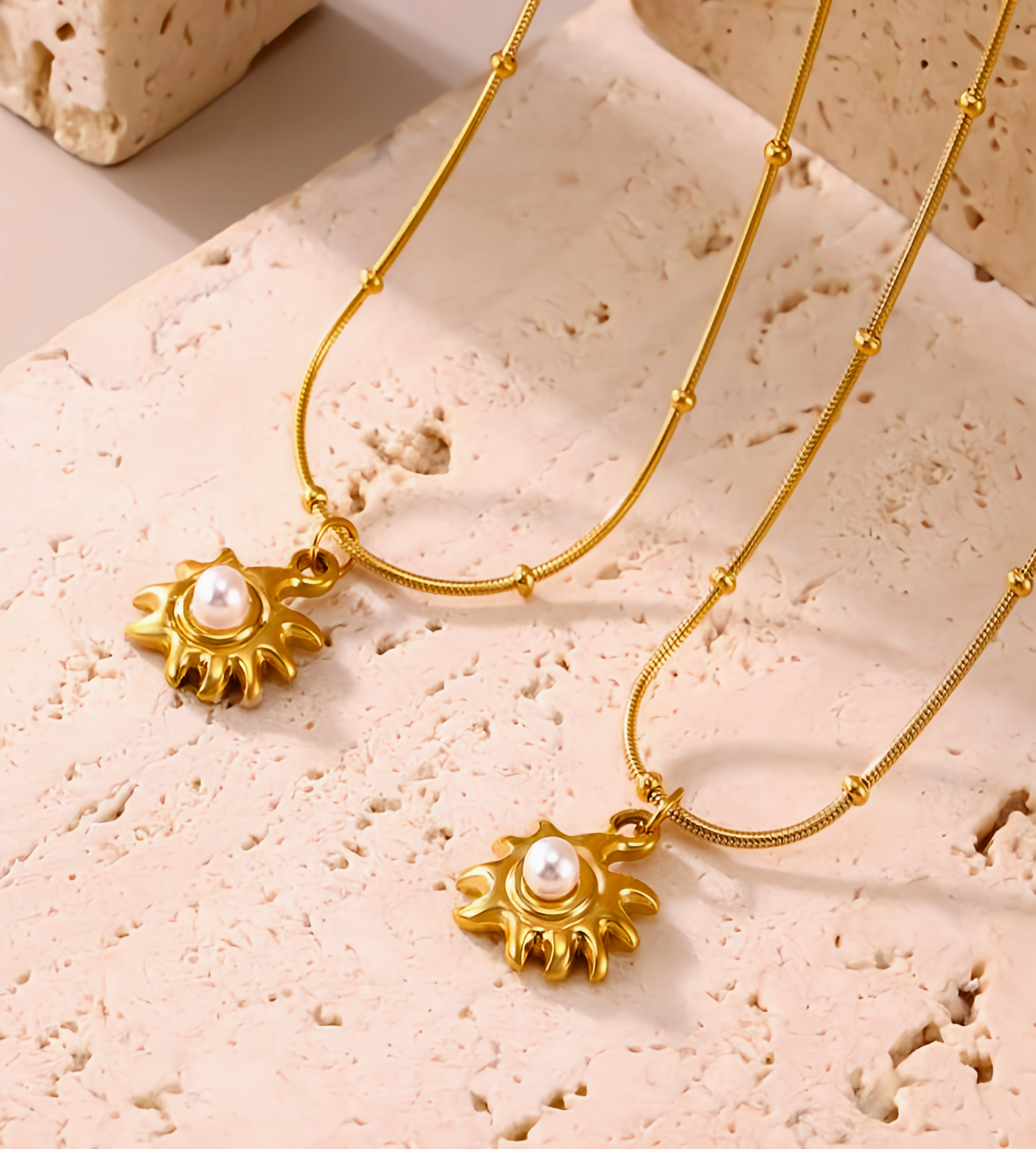 Collier Soleil Doré