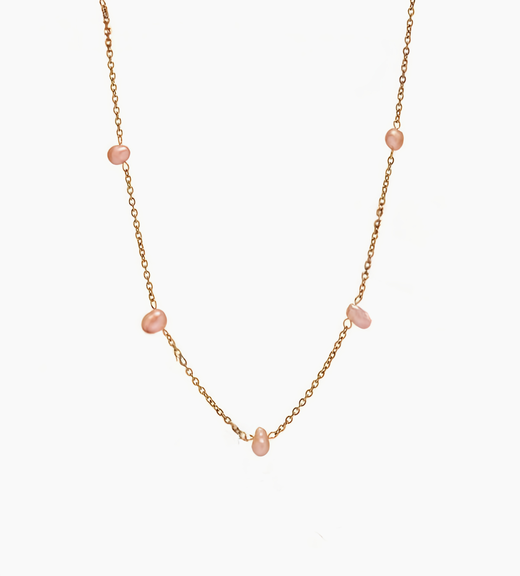 Collier de Perles Roses