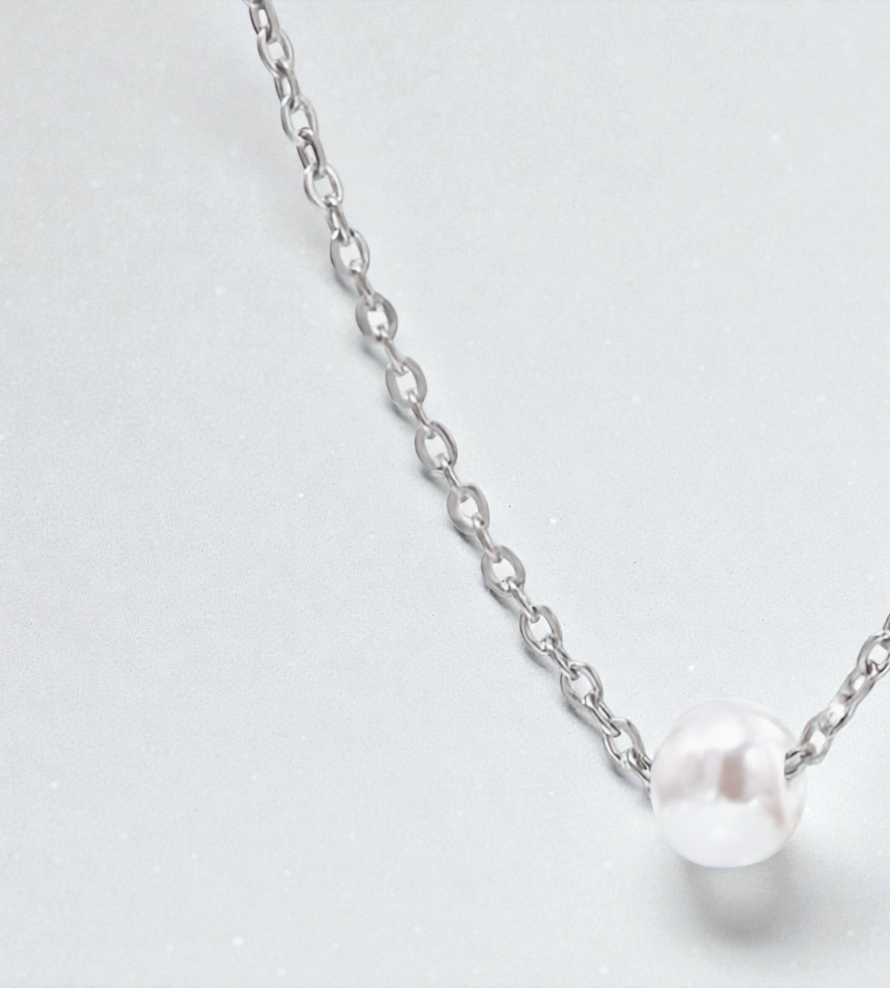 Collier Silver Rebel en Perle